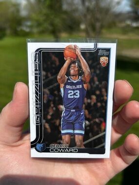 Topps Cedric Coward Memphis Grizzlies Card - rookie